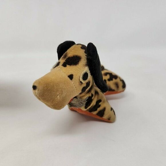 VINTAGE JAPAN PLUSH PRIZE BROWN HORSE SPOTTED DACHSUND ANIMAL TOY DOLL FELT EYES - Picture 6 of 11